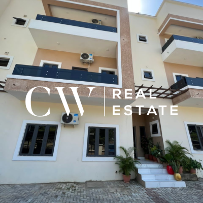 4-bedroom Terrace with Bq, Guzape District, Abuja, House for Rent