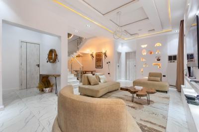Luxury 4bedroom Duplex with Ps5/pool/gym, Meadow Hall Road, Ikate, Lekki, Lagos, Terraced Duplex Short Let