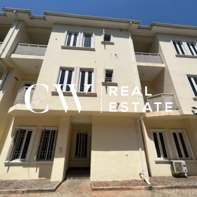 4-bedroom Terrace with Bq- Abuja, Guzape District, Abuja, House for Sale