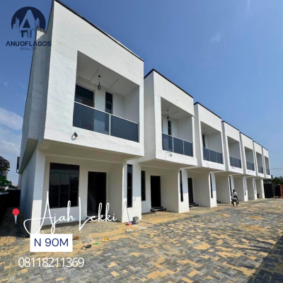 Serviced 3 & 4   Bedroom Terrace Duplex, Ajah, Lagos, House for Sale