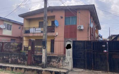 a Block of 4 Units of 2 Bedroom Flat with 2 Bedroom Bq, Off Oshola Street, Ogba, Ikeja, Lagos, Block of Flats for Sale