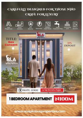 1 Bedroom Apartment, Ikate, Lekki, Lagos, Mini Flat (room and Parlour) for Sale