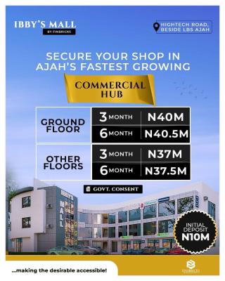 Ibby Mall, Hightech Road Beside Lbs Ajah, Ajah, Lagos, Shop for Sale