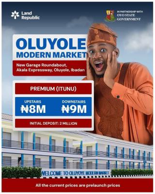 Modern Market, New Garage Roundabout  Akala Expressway, Ibadan, Oyo, Shop for Sale