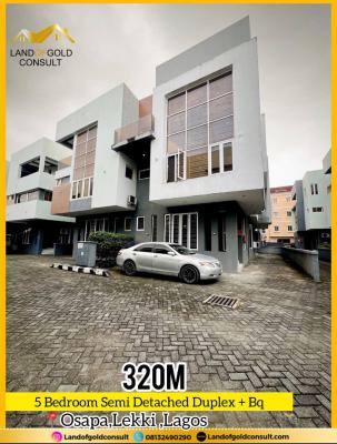 5 Bedroom Semi Detached Duplex + Bq, Service 5bedroom Semi-detached Duplex +bq, Osapa, Lekki, Lagos, Semi-detached Duplex for Sale