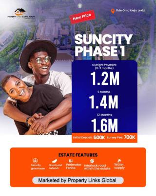 Lagos State Verified Land Close to Lekki International Airport, Sun City Phase 1.in Ode Omi Via La Campagne Tropicana,, Ibeju Lekki, Lagos, Mixed-use Land for Sale