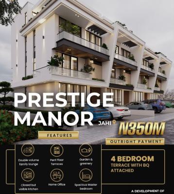 4bedroom Terraced +bq, Jahi, Abuja, Terraced Duplex for Sale