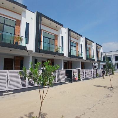 Beautiful 4 Bedroom Terrace Dupluxwith Bq Self Compound, Ikota, Lekki, Lagos, Terraced Duplex for Sale
