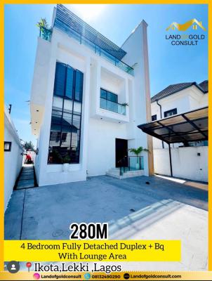 Spacious 4 Bedroom Fully Detached Duplex+ Bq, Inside a Serene and Secure Estate, Ikota, Lekki, Lagos, Detached Duplex for Sale