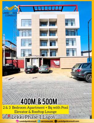 Luxury Service 2 & 3  Bedroom Apartment+pool with a Rooftop Lounge, Perfect for Airbnb &shortlet, Lekki Phase 1, Lekki, Lagos, Detached Duplex for Sale