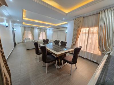 Clean and Spacious Four Bedrooms Furnished Terrace Duplex with Bq, Jabi Near Shop Rite., Jabi, Abuja, Terraced Duplex for Rent