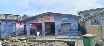 More Than a Half a Plot with a Bungalow at Ijesha Surulere La, Ijesha, Surulere, Lagos, Detached Bungalow for Sale