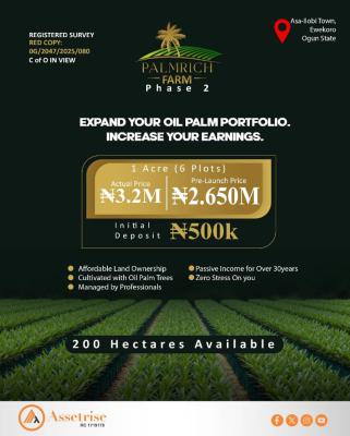 Ember Promo Farm Investment Land, Aso Ilobi Road Ewekoro Ogun State Nigeria, Ewekoro, Ogun, Mixed-use Land for Sale