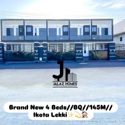 Brand New 4 Bedroom Terraced Duplex Home, Ikota, Lekki, Lagos, House for Sale