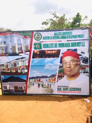 Secure Residential Plot in 3r Housing Estate Along Ph Road Avu, Avu/nekede Off Owerri Port Harcourt Road, Nekede, Owerri Municipal, Imo, Residential Land for Sale