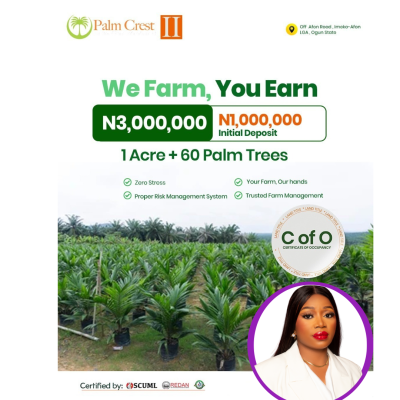 Palm Crest Phase 2, Own a Palm Oil Farm with a C of O, Imeko Afon Local Government, Ogun State,, Imeko Afon, Ogun, Industrial Land for Sale