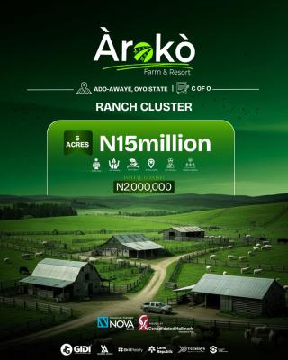 Ranch Cluster, Ado Aweye, Ido, Oyo, Commercial Land for Sale
