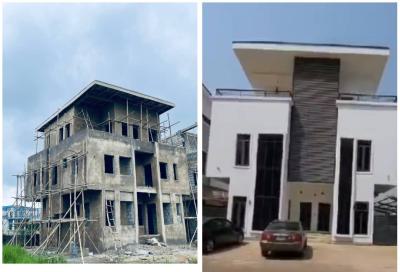 Fully Detached 5 Bedroom Duplex Carcass, Jahi, Abuja, Detached Duplex for Sale