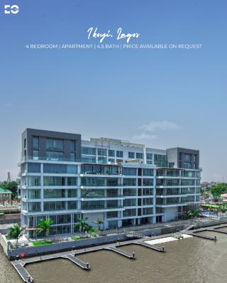 Luxury Waterfront View 5-bedroom Apartment with 4 Bqs, Concierge, Gym, Queens Drive, Ikoyi, Lagos, Terraced Duplex for Sale