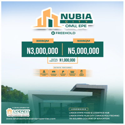 Affordable Land Nubia City., Nubia City, Omu-epe., Epe, Lagos, Residential Land for Sale