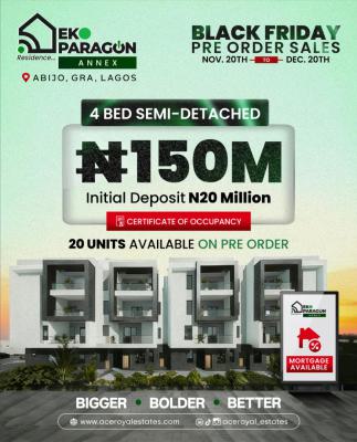 4 Bedrooms Semi Detached Duplex, Eko Paragon Annex, Abijo, Lekki, Lagos, Semi-detached Duplex for Sale