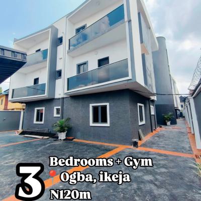 3 Bedroom Apartment with Gym House.  120m Ogba, Ikeja, Ogba, Ikeja, Lagos, Flat / Apartment for Sale