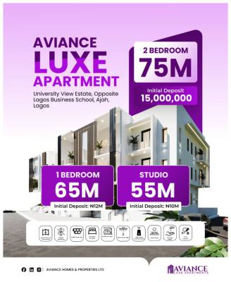 Aviance Luxe Apartments, University View Estate, Opposite Lagos Business School, Sangotedo, Ajah, Lagos, Mini Flat (room and Parlour) for Sale