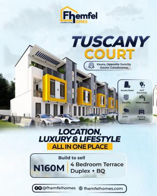 Tuscany Court Kaura District, Kaura Opposite Suncity Estate Galadimawa, Central Area Phase 2, Abuja, Terraced Duplex for Sale