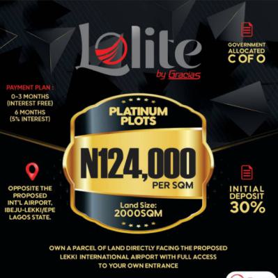 Platinum Plots for You, Gracias Lolite, Directly Located Opposit The New International Aitport, Ibeju Lekki, Lagos, Mixed-use Land for Sale