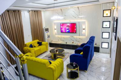 Fully Serviced 4 Bedroom Terrace Duplex Within a Very Secured Estate, Ikota, Lekki, Lagos, Terraced Duplex for Rent