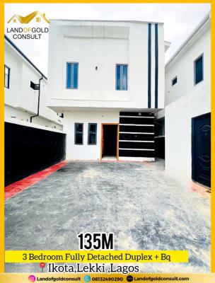 3 Bedroom Fully Detached Duplex+ Bq, Inside a Seren and Secured Estate in Ikota., Ikota, Lekki, Lagos, Detached Duplex for Sale