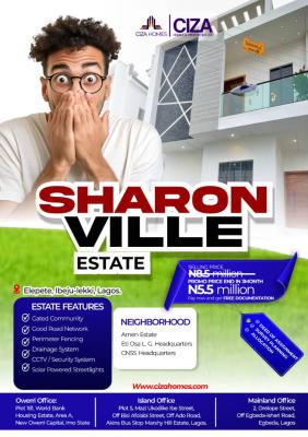 Land with Documentation, Sharon Ville Estate at Elepete, Ibeju Lekki, Lagos, Residential Land for Sale