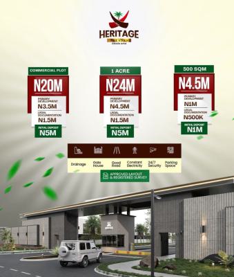 Your Heritage, Heritage Estate, Obodo Oma, Nike, Enugu, Enugu, Mixed-use Land for Sale