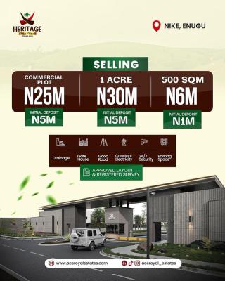 Your Heritage Mixed-use Land, Heritage Estate, Obodo Oma, Nike, Enugu, Enugu, Mixed-use Land for Sale