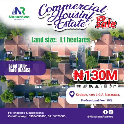 1.1 Hectares Commercial Housing Estate, Karu, Karu, Nasarawa, Commercial Land for Sale