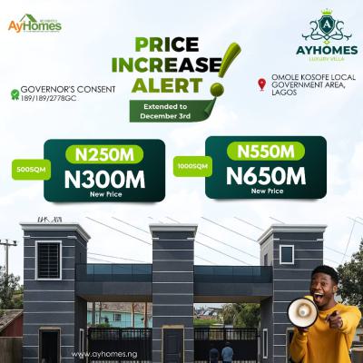 Land with Governors Consent, Kosose Local Government Area, Omole Phase 2, Ikeja, Lagos, Residential Land for Sale