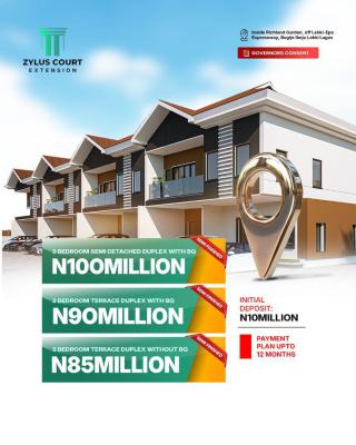 Luxury 3-bedroom Duplexes in Richland Garden Estate, Bogije, Richland Garden Estate, Bogije, Bogije, Ibeju Lekki, Lagos, Terraced Duplex for Sale