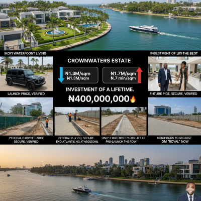 a Royal Ecosystem for Living Without Limits Designed with Spacious Liv, Crown Estate Parkview Ikoyi, Parkview, Ikoyi, Lagos, Residential Land for Sale