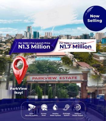 C of O Land with Water Front, Park View, Ikoyi, Lagos, Residential Land for Sale
