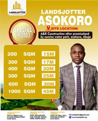 Residential Land December Promo, a and K Construction ,promise Land By Sunrise Water Park, Asokoro District, Abuja, Residential Land for Sale