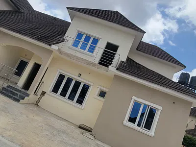 Semi-Finished 3 Bedroom, Semi-Detached Duplex with Lounge — Cluster 1, River Park Estate Airport Road, Lugbe District, Abuja
