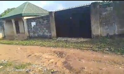 3 Bedroom Bungalow with a Large Shop on a Full Plot at Owode-ijako, Owode Ijako, Sango Ota, Ogun, Detached Bungalow for Sale