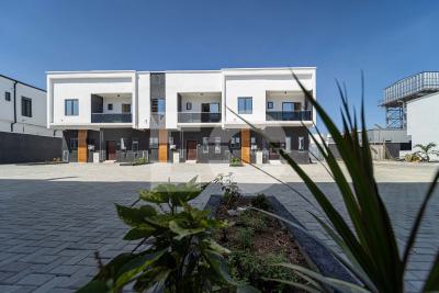 Premium 3 Bedroom Terrace Duplex with Gym, Cctv, Pool, 24/7 Light, Ogombo Road, Lekki Ajah, Ajah, Lagos, Terraced Duplex for Rent