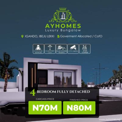 4 Bedroom Duplex, Igando Orudu, Ibeju Lekki, Lagos, Detached Bungalow for Sale