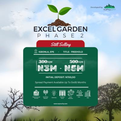 Affordable Residential Land, Excel Garden Phase 2, Epe, Lagos, Residential Land for Sale