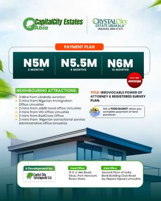 Land with Free Power of Attorney and Free Registered Survey, Crystal City, Umuahia, Abia, Residential Land for Sale