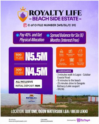 Affordable Land, ( Ibeju Lekki/ Ogun Waterside Lga), Ode Omi, Ibeju Lekki, Lagos, Residential Land for Sale