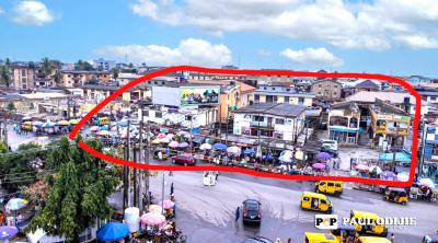 a Land and Properties at Major Ogba Bus Stop, on The Major Ogba Bus Stop, on The Same Road As Excellence Hotel, Ogba, Ikeja, Lagos, Plaza / Complex / Mall for Sale