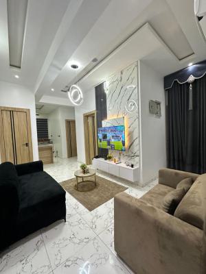 Fully Serviced Furnished 2 Bedrooms Apt with Solar Inverter, Chevron, Lekki, Lagos, Flat / Apartment for Rent