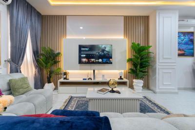 Luxuriously Furnished 3(three) Bedroom Apartment, Meadowhall Way, Ikate, Lekki, Lagos, Flat / Apartment Short Let